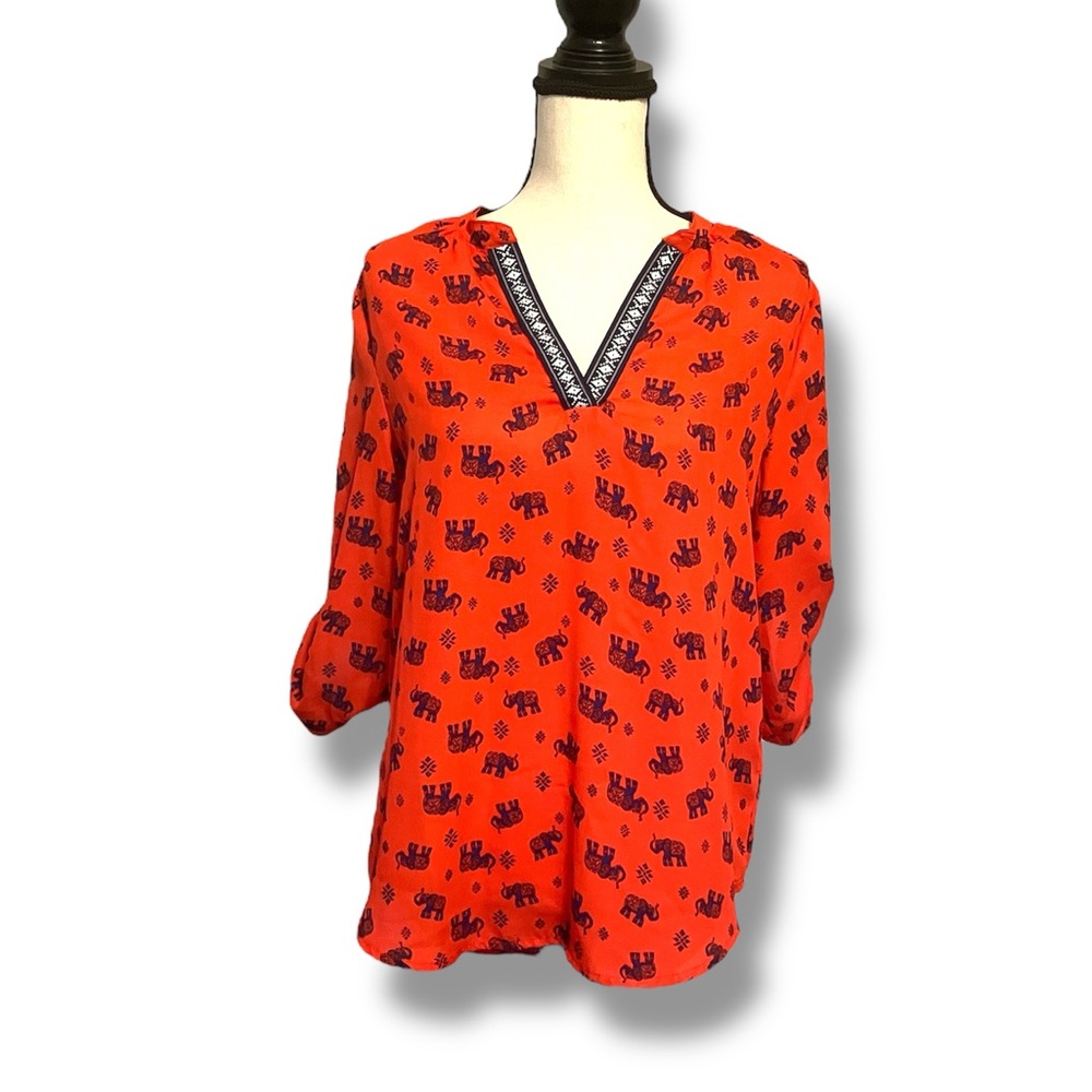 Women's Elephant Print Top